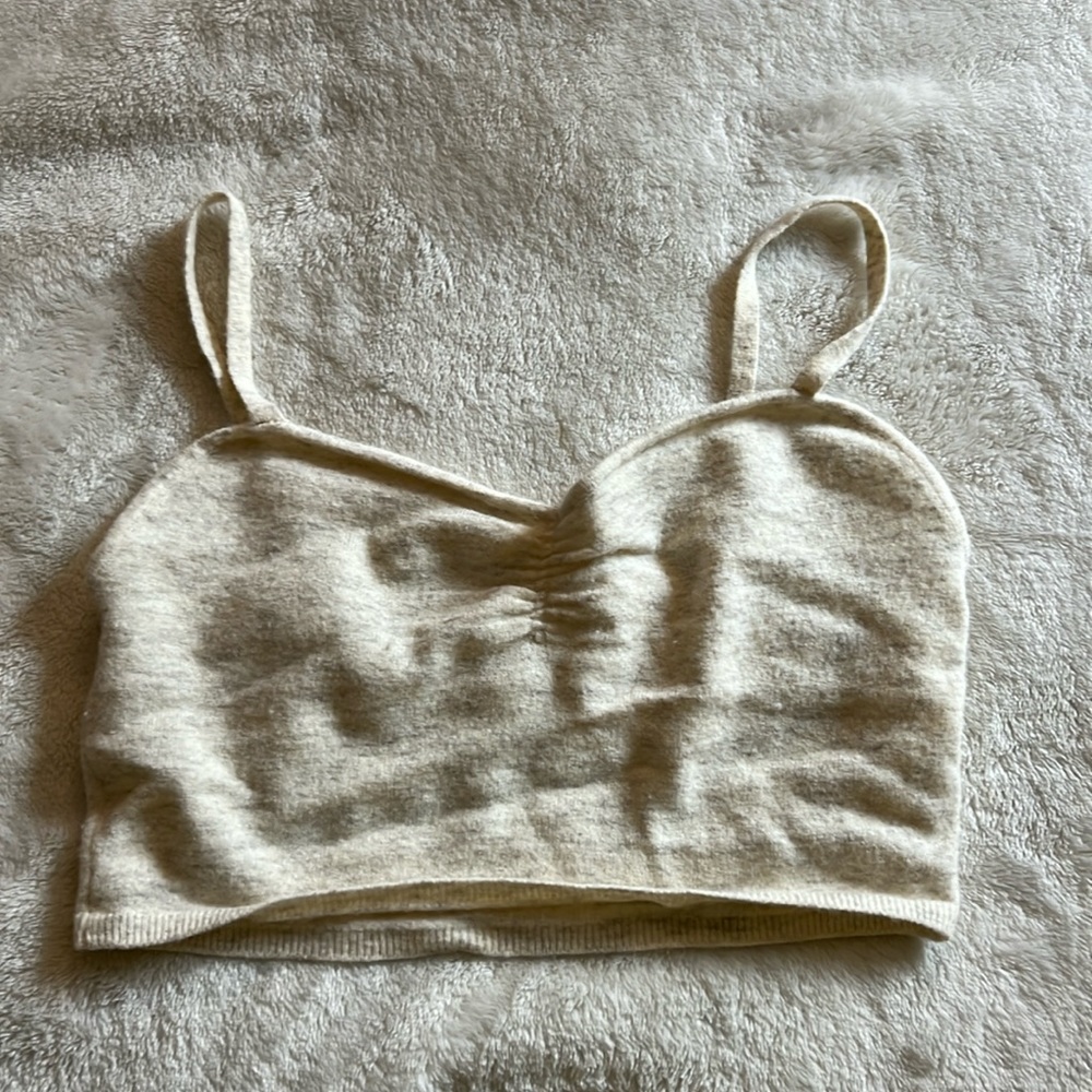 Wilfred wool cashmere crop top